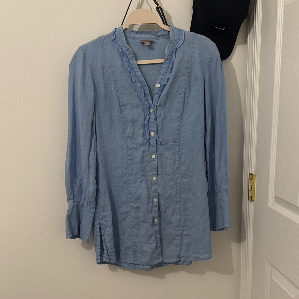 J. Jill Sky Blue Casual Top